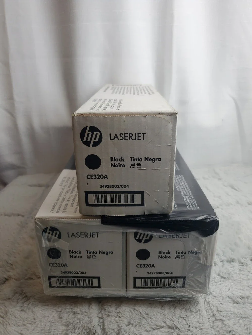 HP LaserJet 128A Black Toner Triple Pack CE320AD Sealed In Boxes
